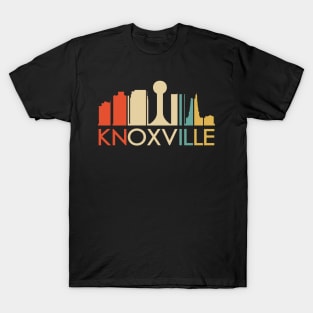 Retro 1970's Style Knoxville Tennessee Skyline T-Shirt